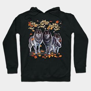 Wolves In Fall Hoodie